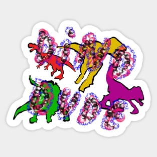 Dino Dude Sticker